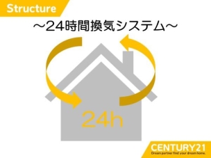 ■24時間換気システム■室内の空気をいつもキレイに!24時間換気で、家族みんなが安心して深呼吸できる住まいへ。
構造・工法・仕様