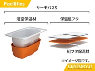 ■高断熱浴槽■高断熱浴槽で、いつでもぽかぽか快適なバスタイムを。
その他設備